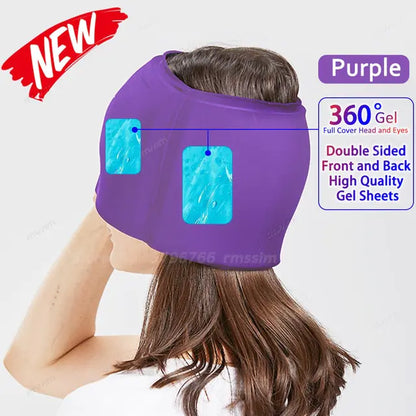 Migraine Relief Hot/Cold Therapy Hat and Eye Mask